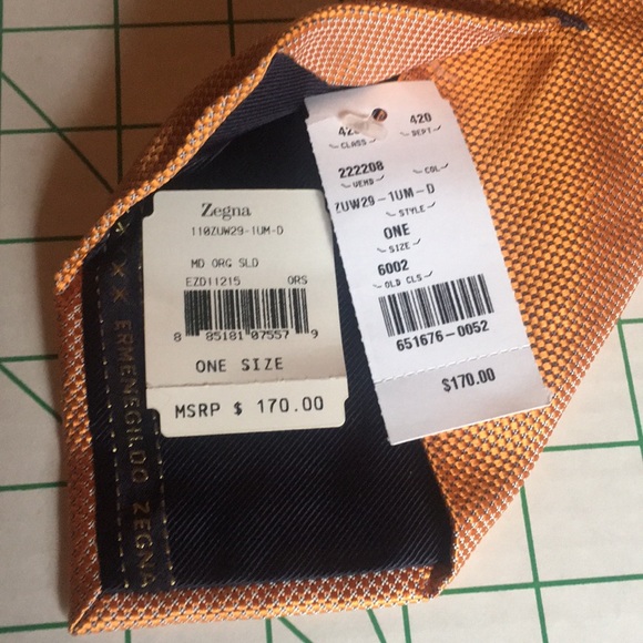 New With Tags Ermenegildo Zegna Tie - Picture 3 of 5
